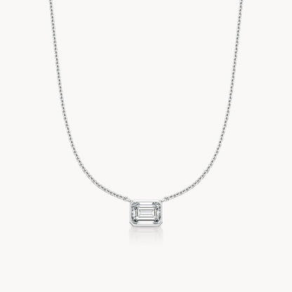 Bezel Halskette Emerald