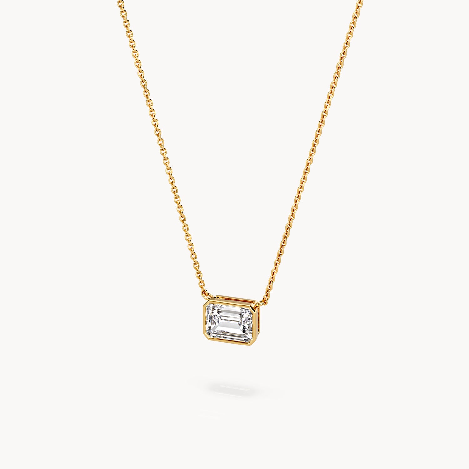 Bezel Halskette Emerald