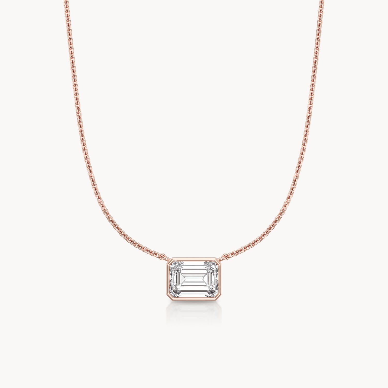 Bezel Halskette Emerald