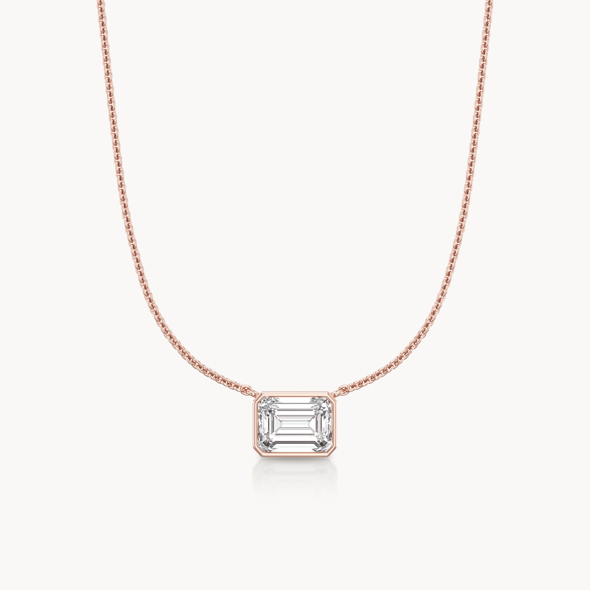 Bezel Halskette Emerald