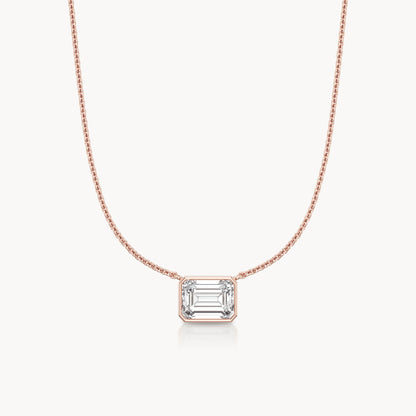 Bezel Halskette Emerald
