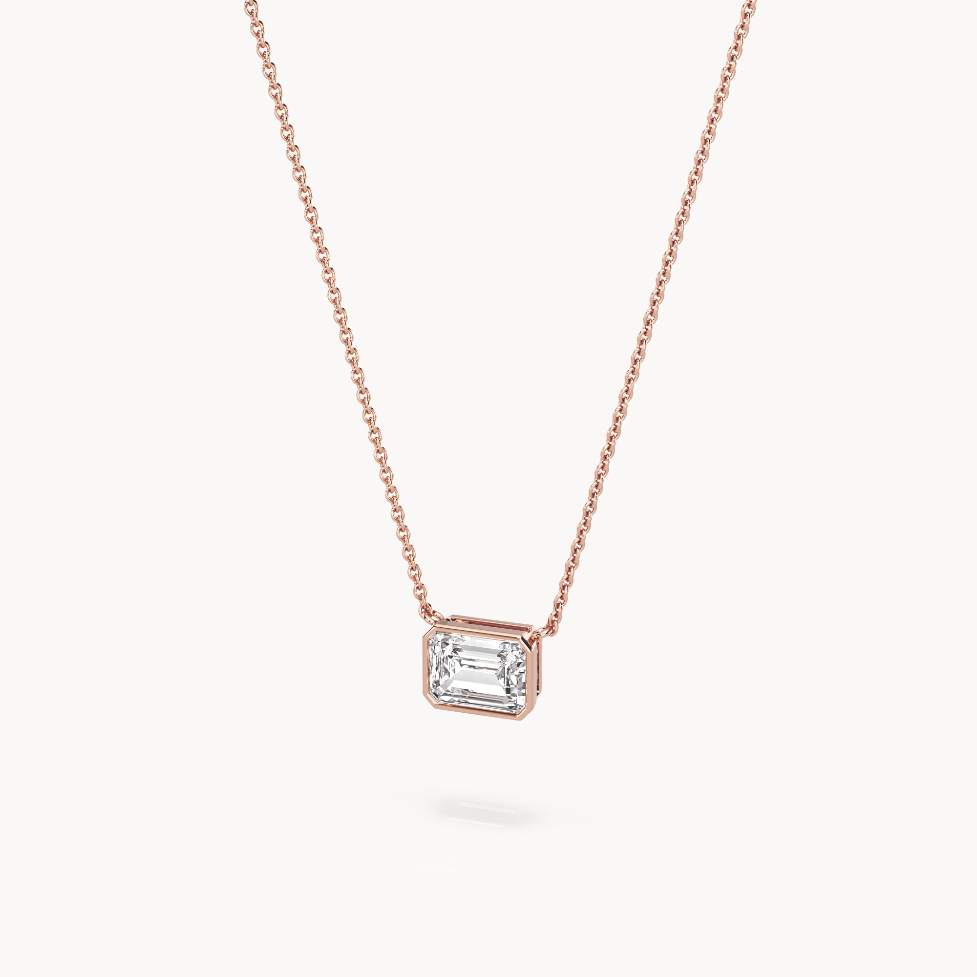 Bezel Halskette Emerald