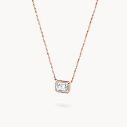 Bezel Halskette Emerald