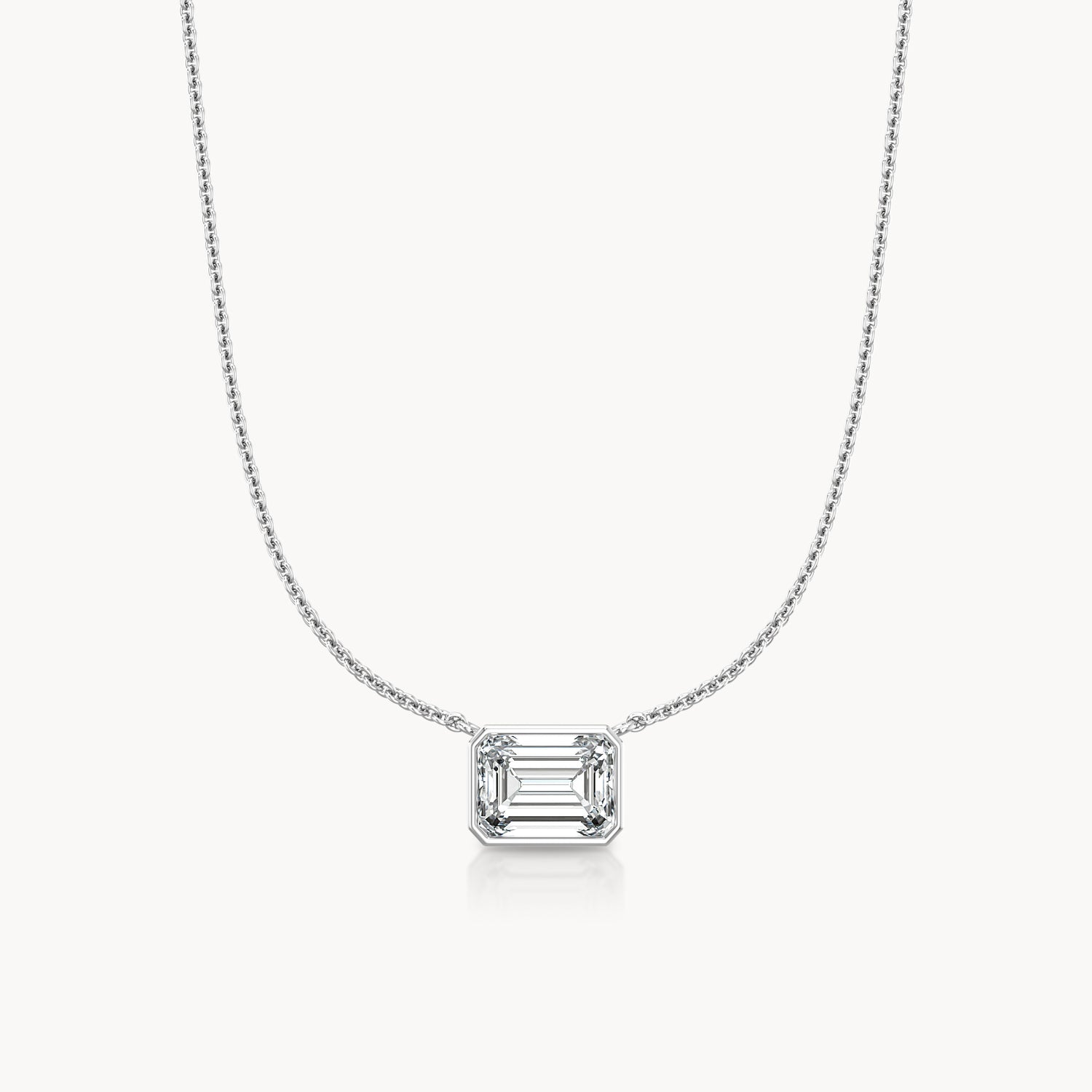 Bezel Halskette Emerald