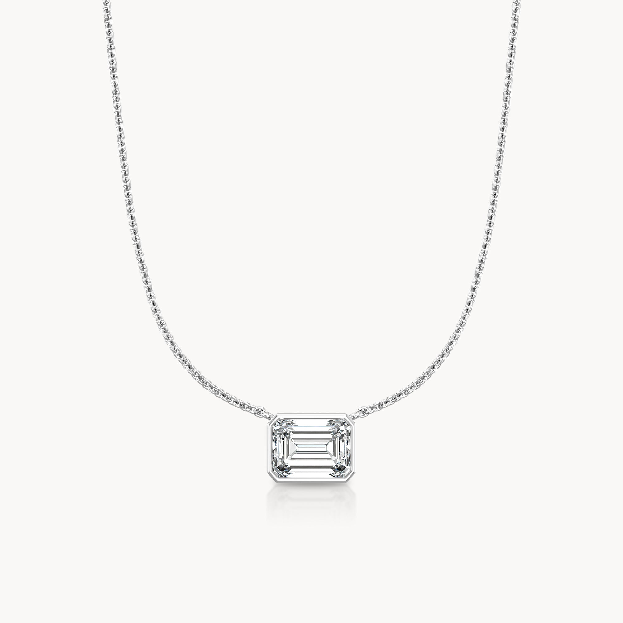 Bezel Halskette Emerald