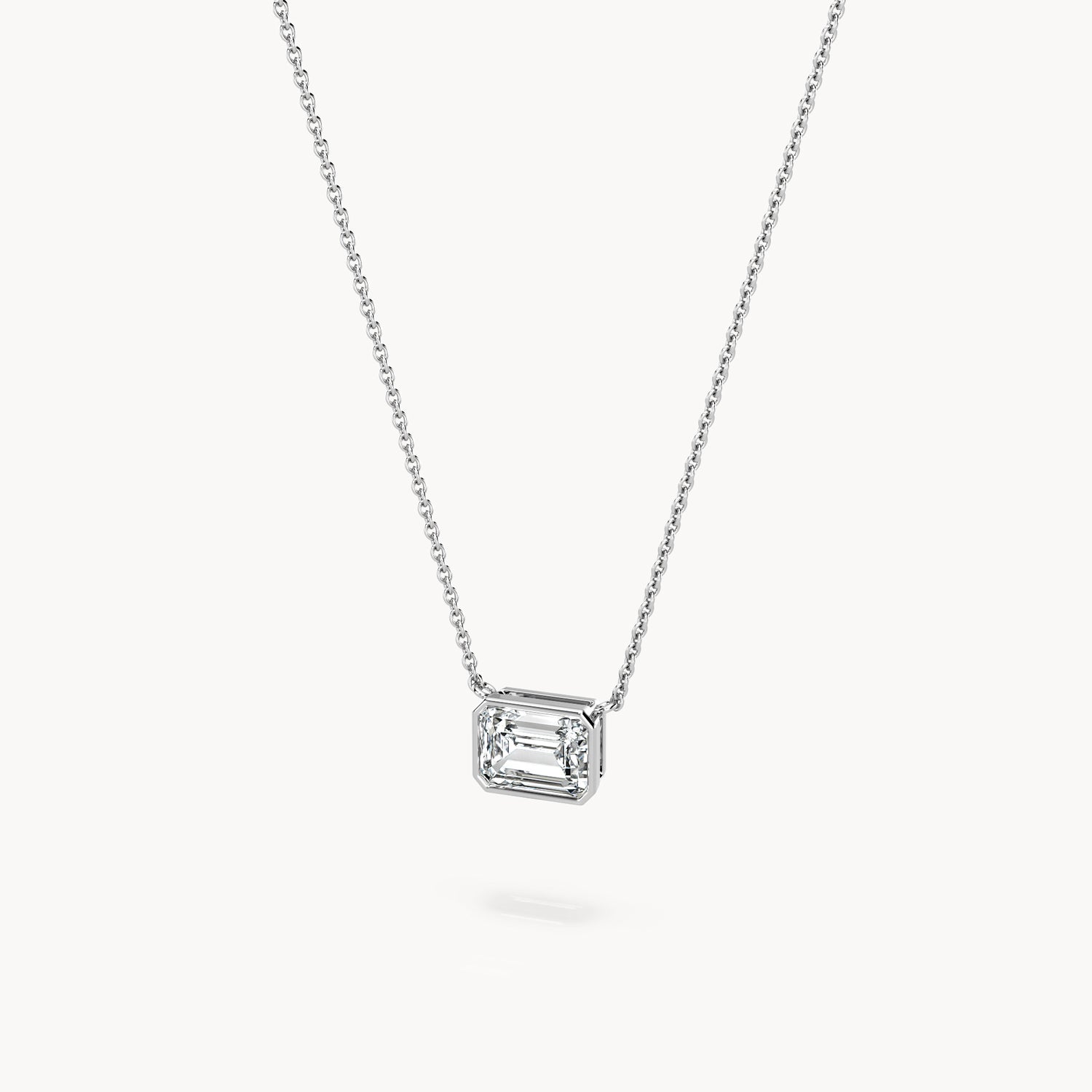 Bezel Halskette Emerald