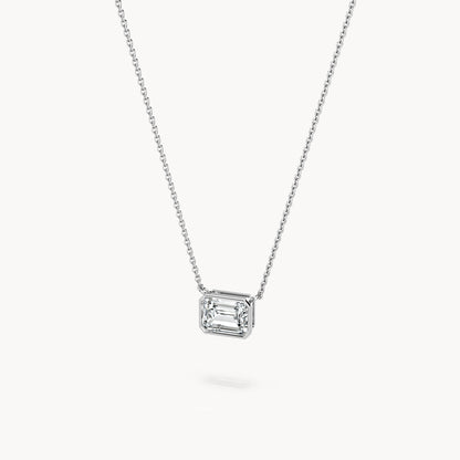 Bezel Halskette Emerald
