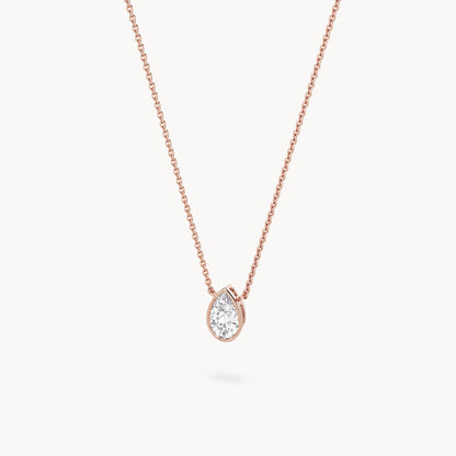 Bezel Halskette Tropfen