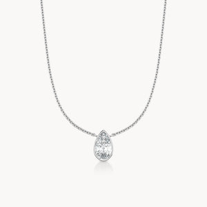 Bezel Halskette Tropfen