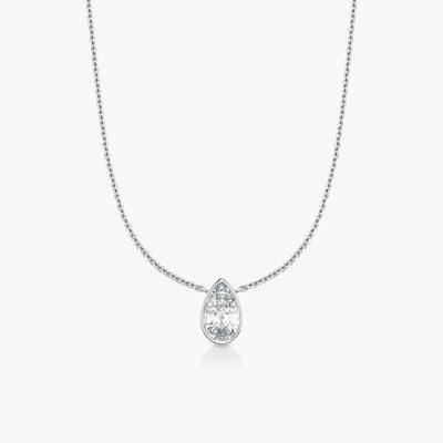Bezel Halskette Tropfen