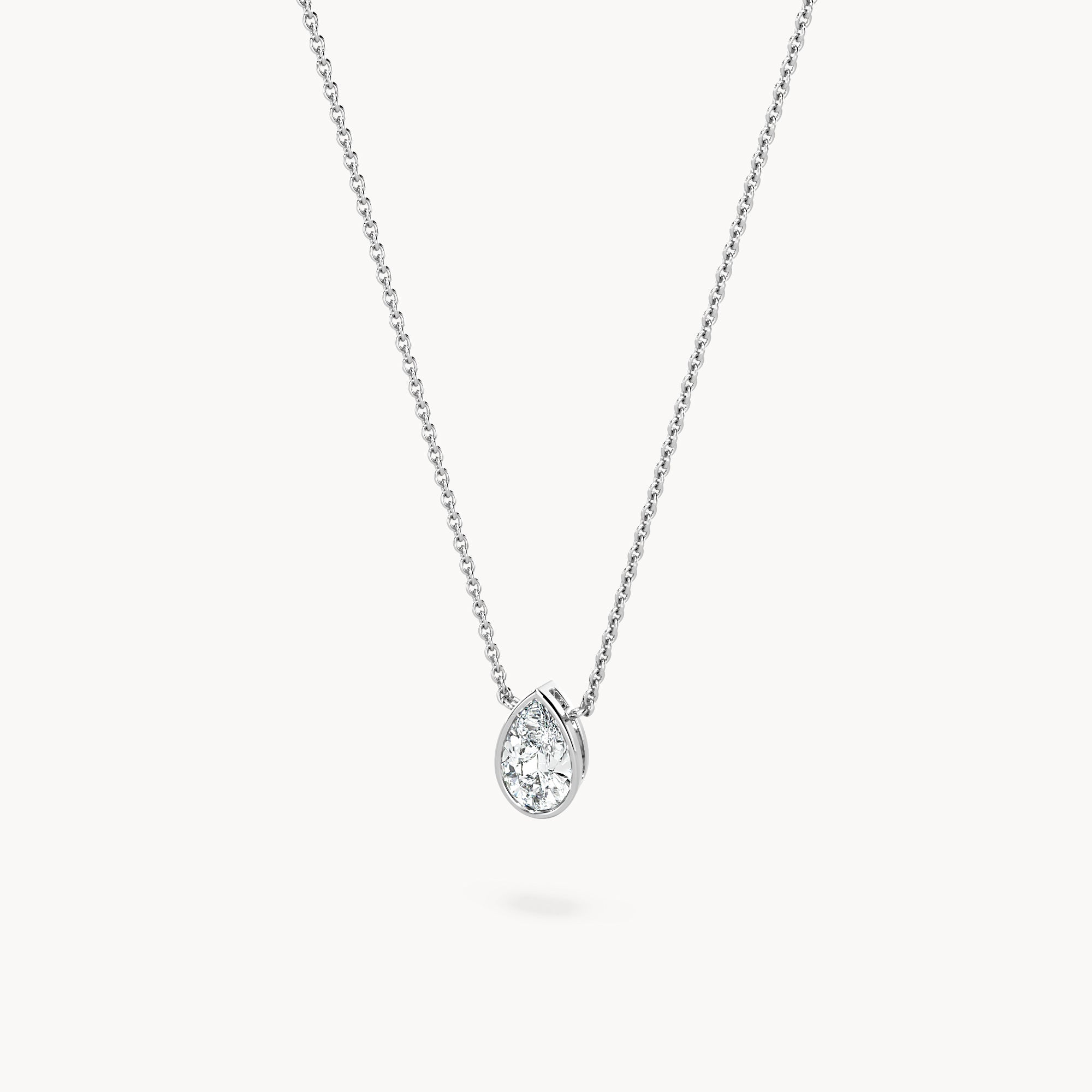 Bezel Halskette Tropfen