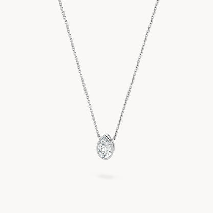 Bezel Halskette Tropfen