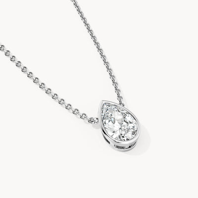 Bezel Halskette Tropfen