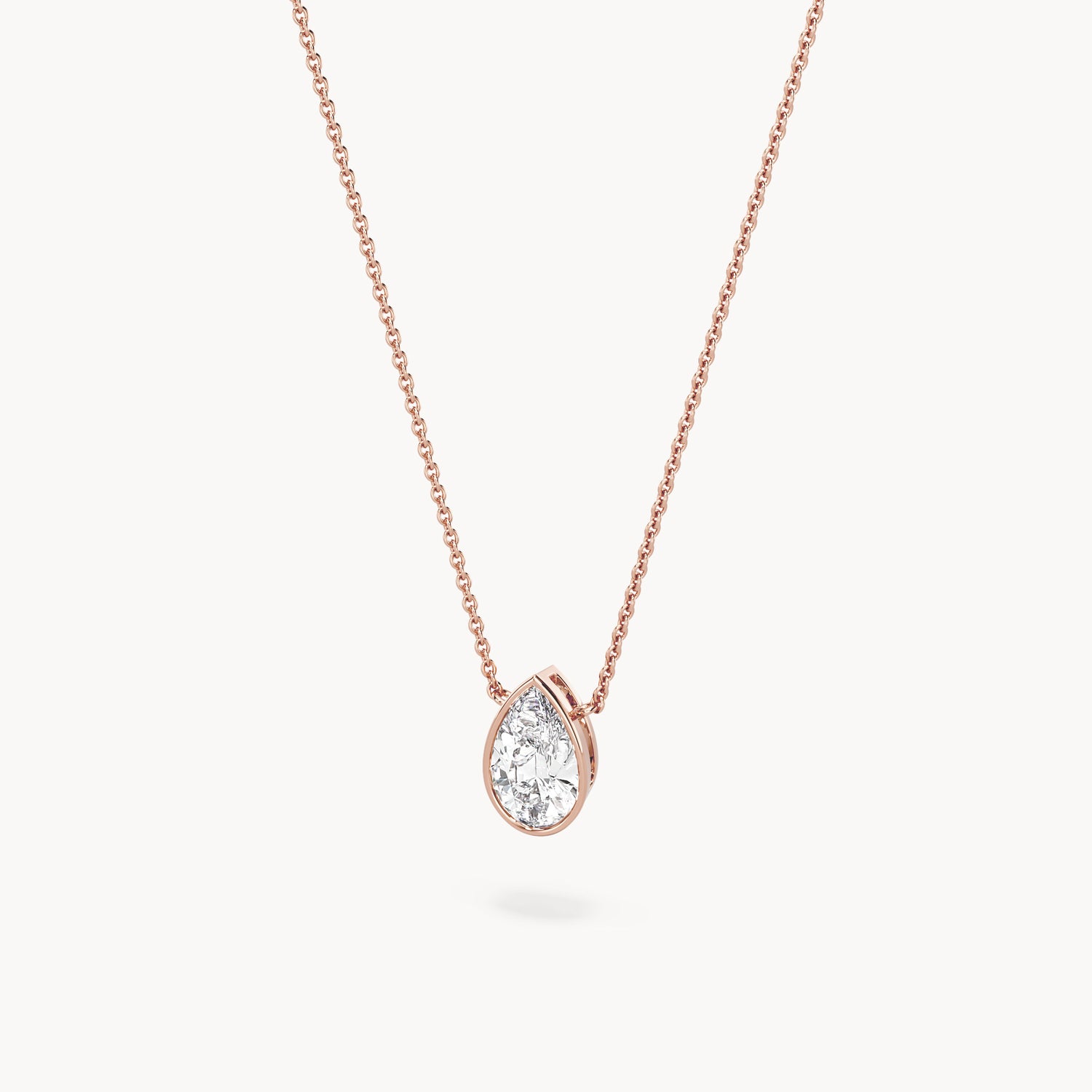 Bezel Halskette Tropfen