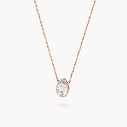 Bezel Halskette Tropfen