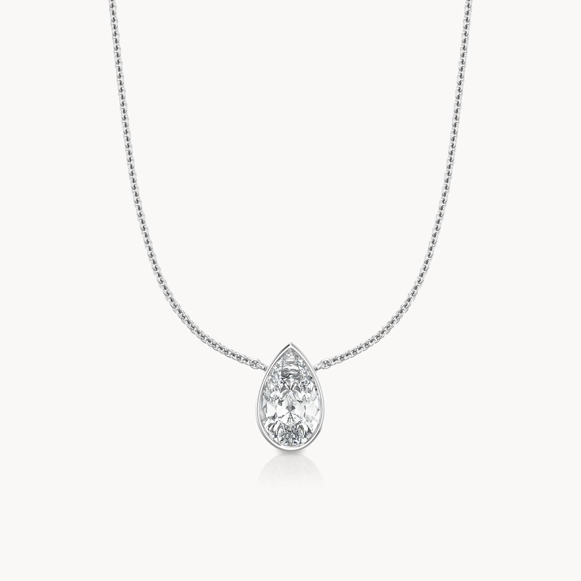 Bezel Halskette Tropfen