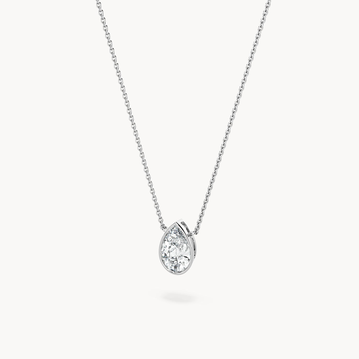 Bezel Halskette Tropfen