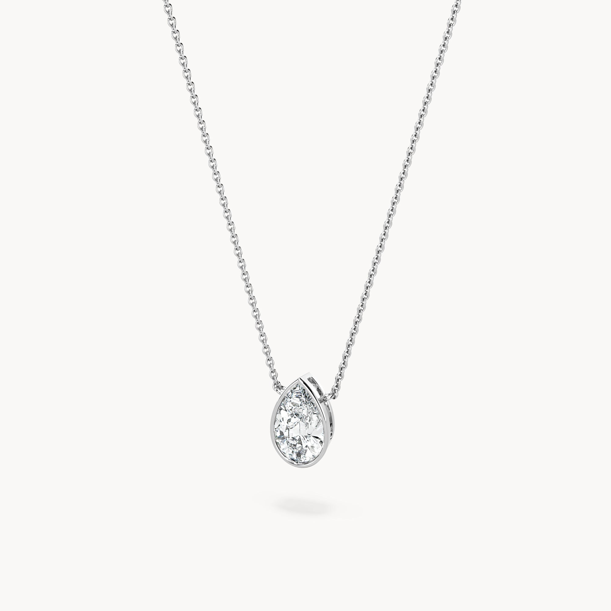 Bezel Halskette Tropfen