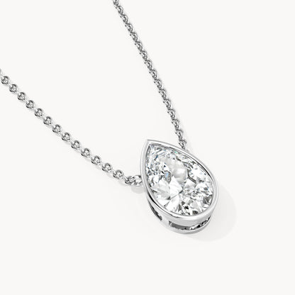 Bezel Halskette Tropfen