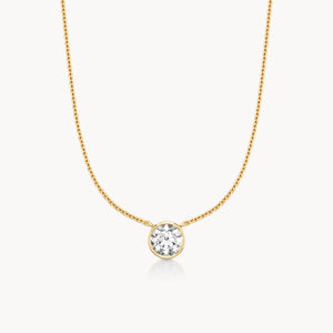 Bezel Halskette Rund