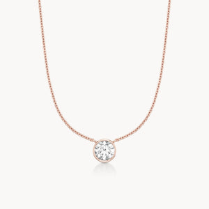 Bezel Halskette Rund