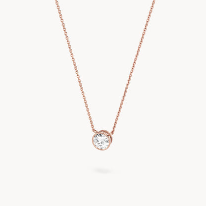 Bezel Halskette Rund