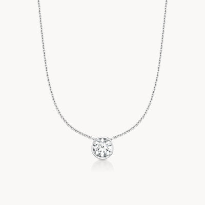 Bezel Halskette Rund