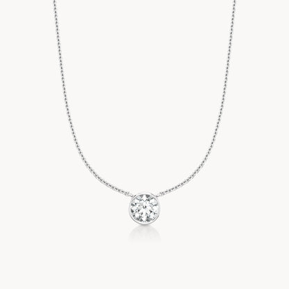 Bezel Halskette Rund