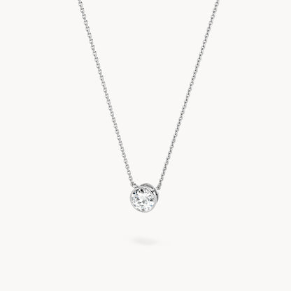 Bezel Halskette Rund