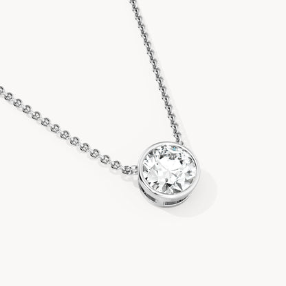 Bezel Halskette Rund