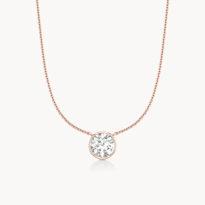 Bezel Halskette Rund