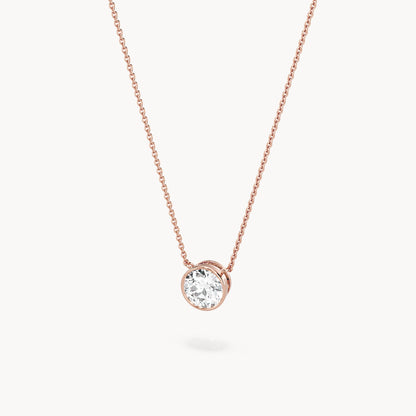 Bezel Halskette Rund