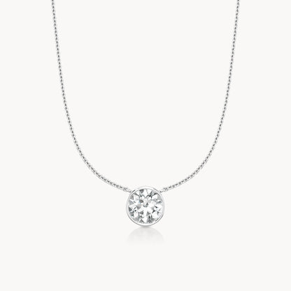 Bezel Halskette Rund