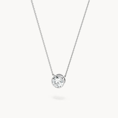 Bezel Halskette Rund