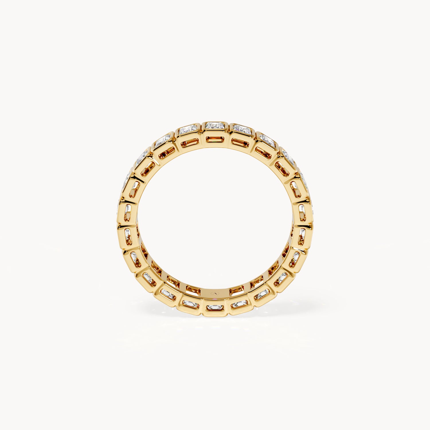 Bezel Memory Ring Emerald