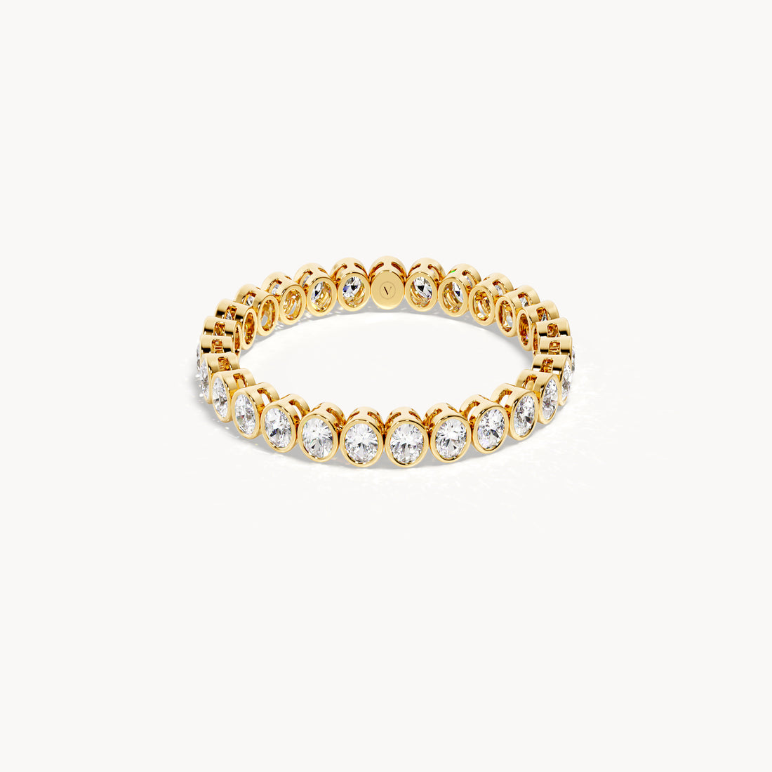 Bezel Memory Ring Oval 0.7ct