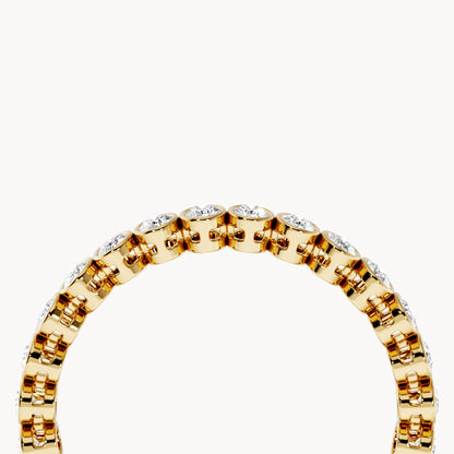 Bezel Memory Ring Oval 0,72ct.