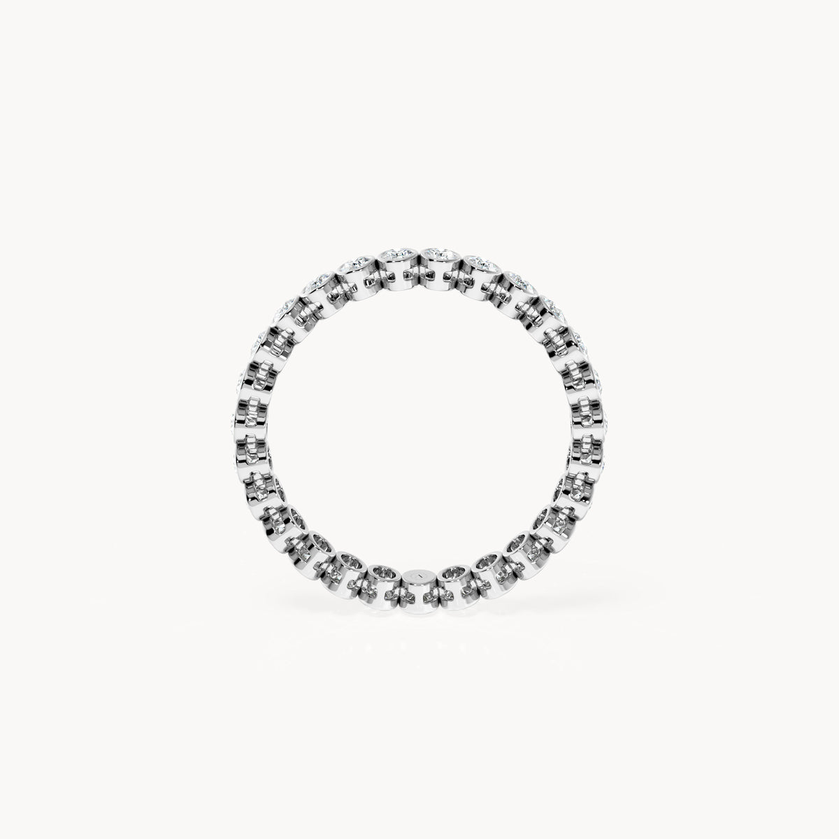 Bezel Memory Ring Oval 0,72ct.