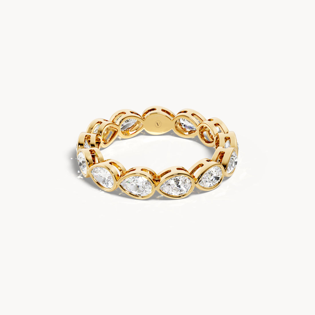 Bezel Memory Ring Tropfen 1,6ct.