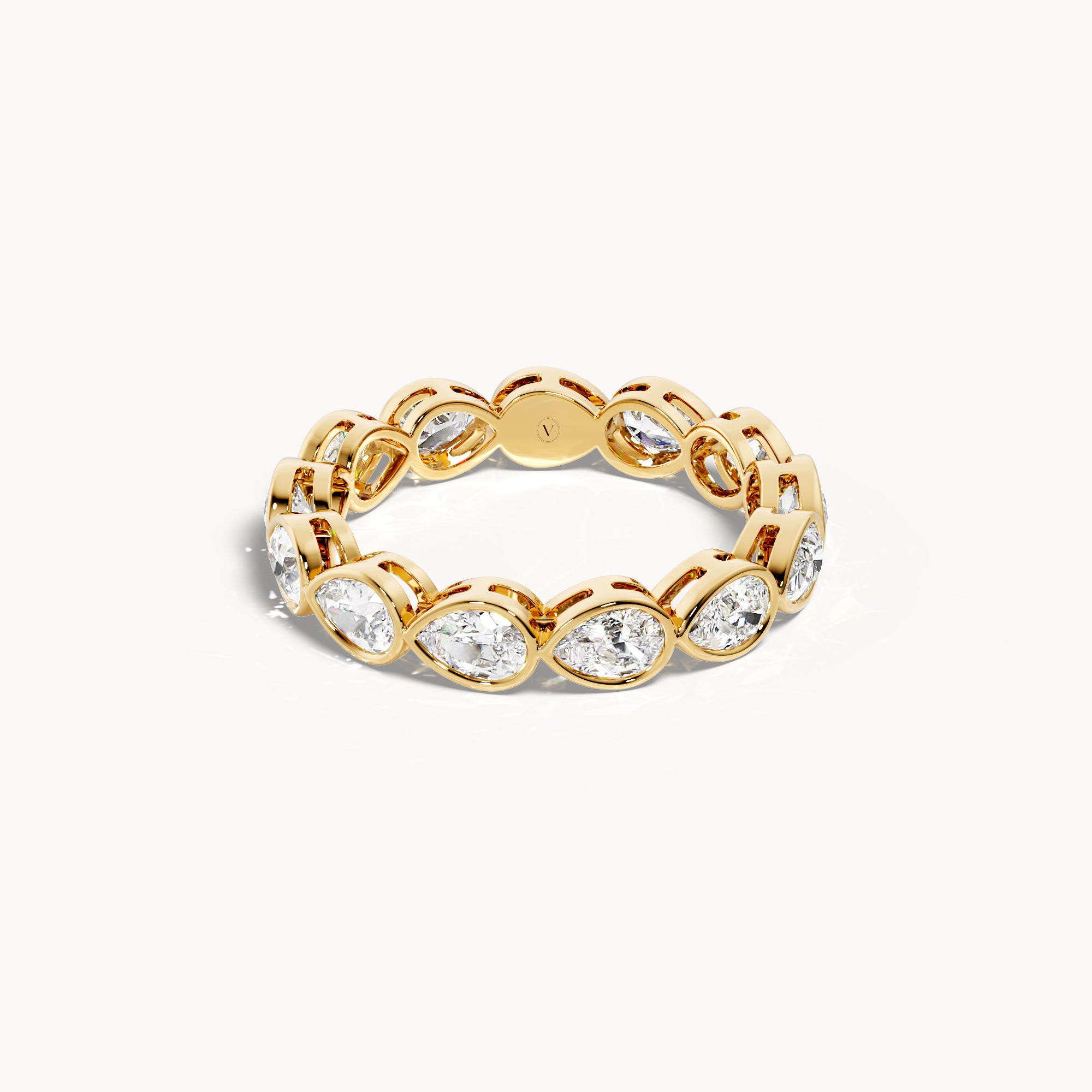Bezel Memory Ring Tropfen