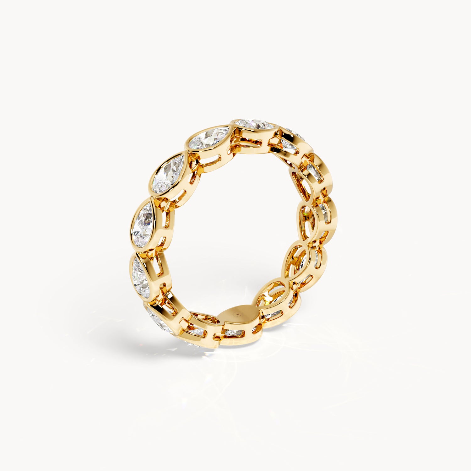 Bezel Memory Ring Tropfen