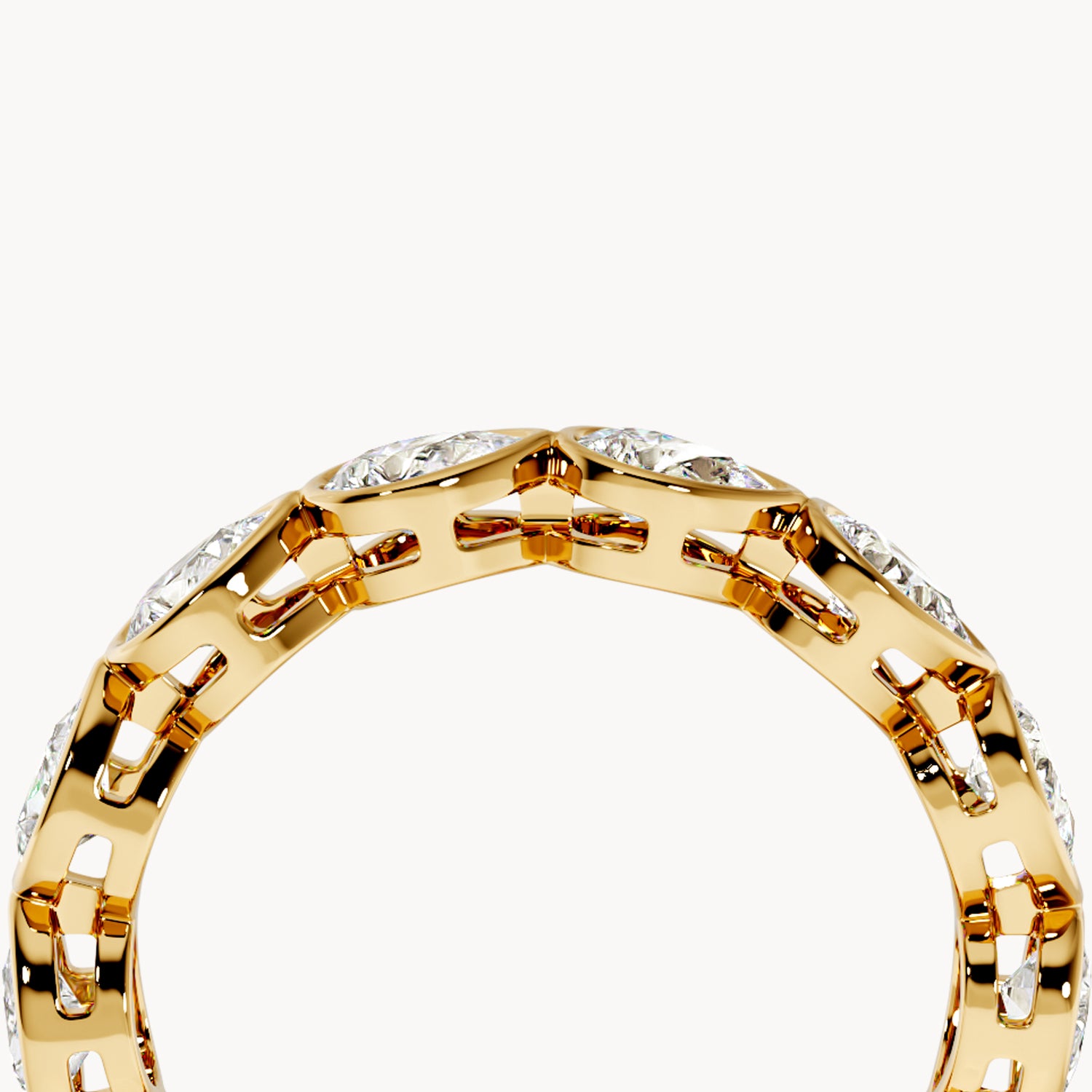 Bezel Memory Ring Tropfen