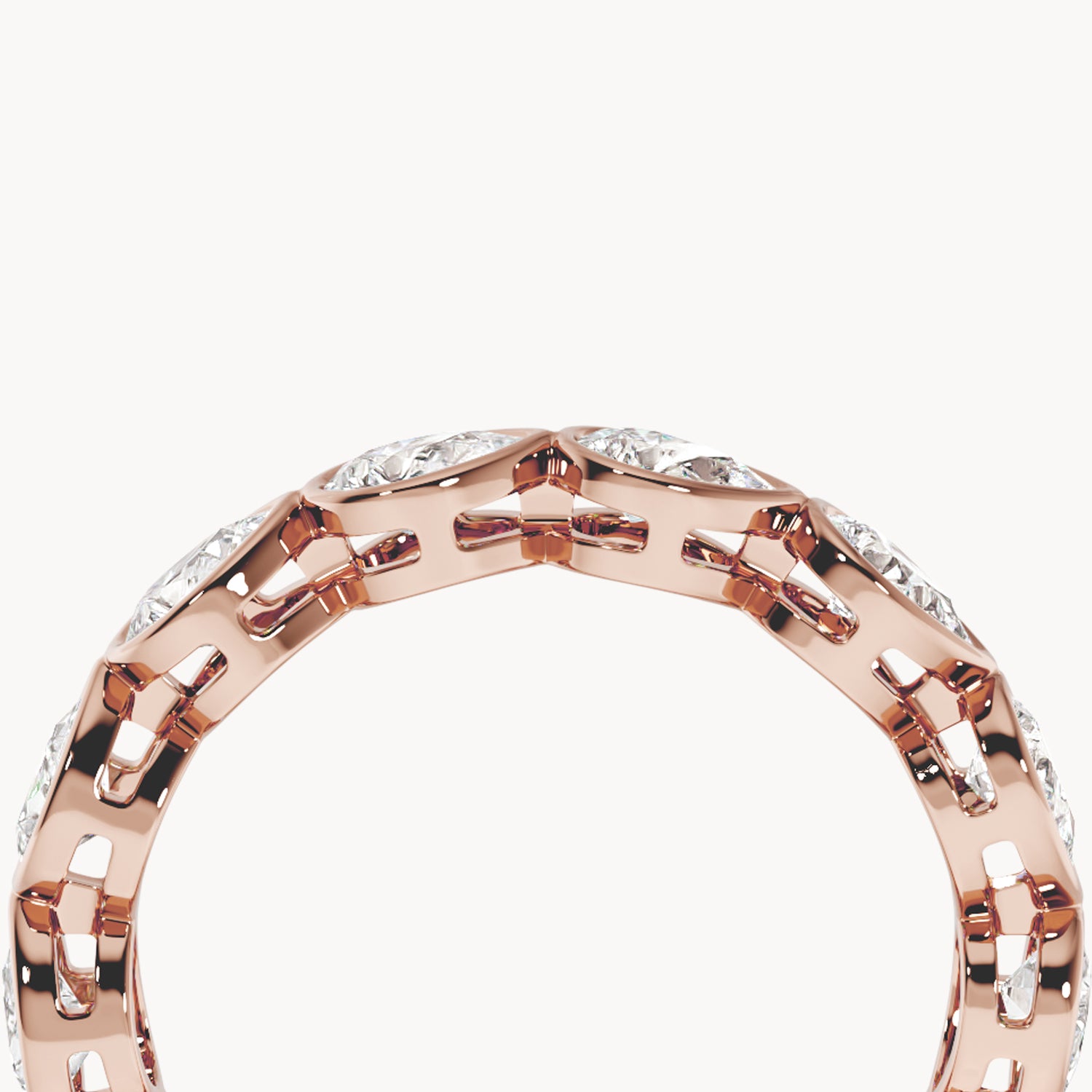 Bezel Memory Ring Tropfen