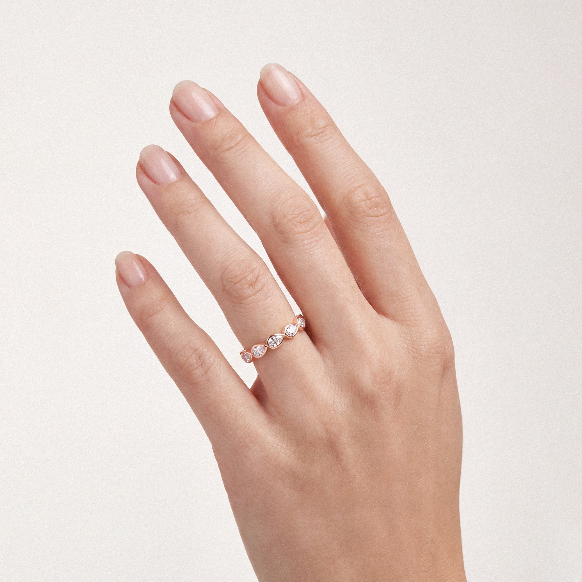 Bezel Memory Ring Tropfen