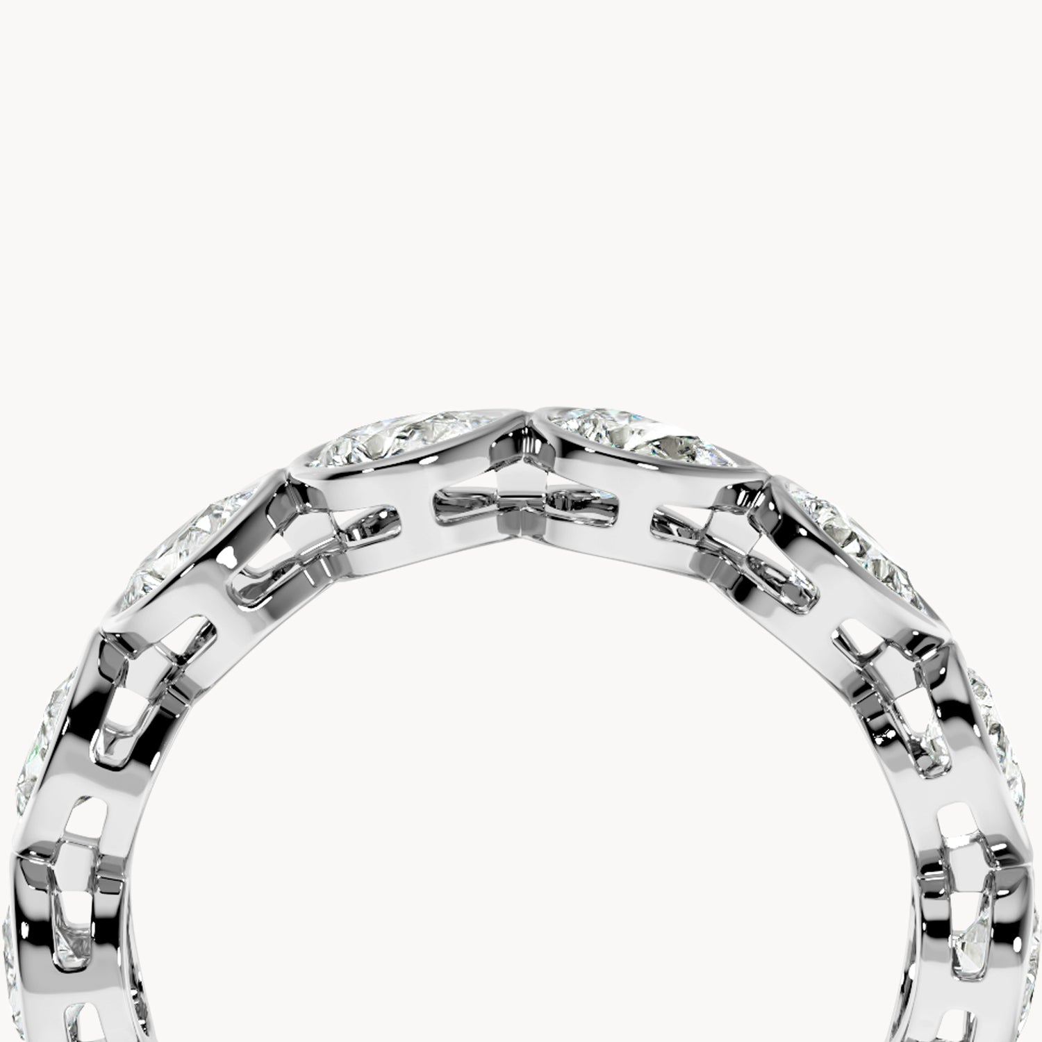 Bezel Memory Ring Tropfen