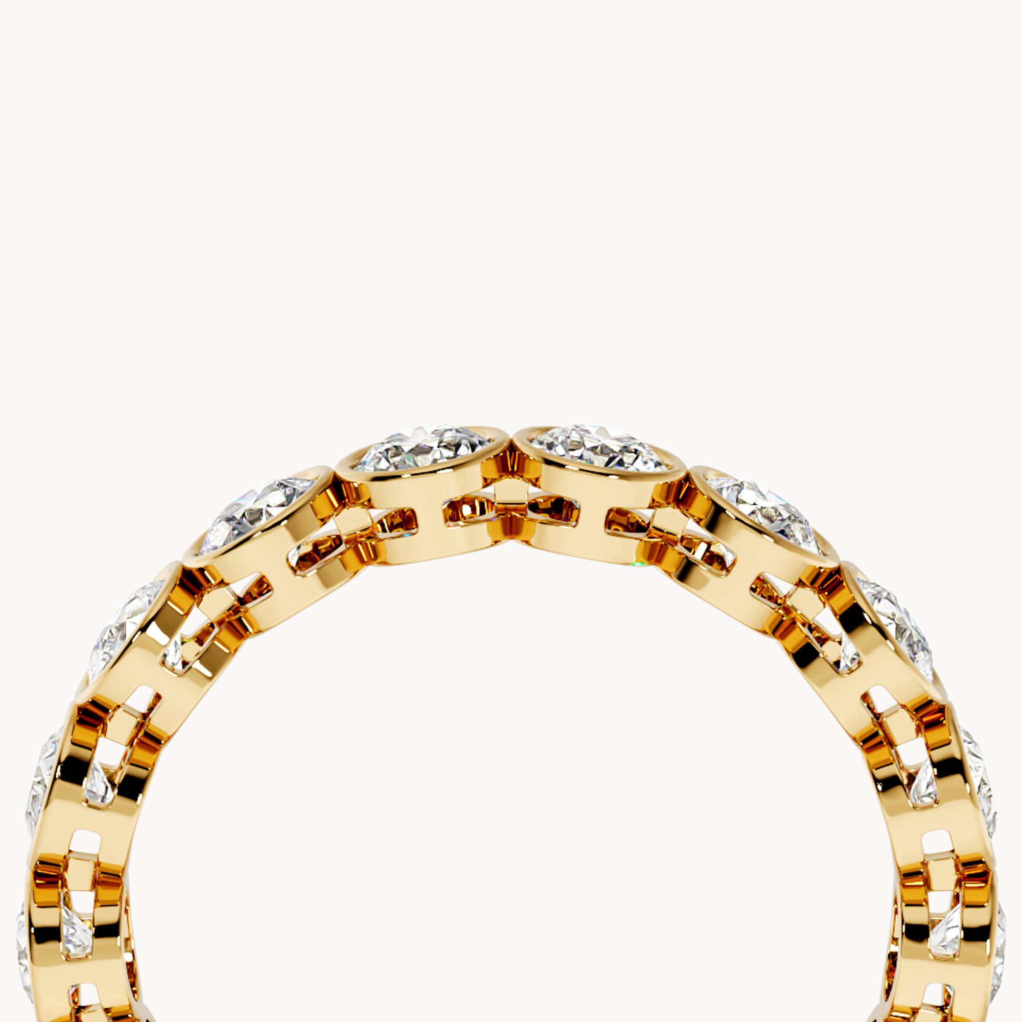 Bezel Memory Ring Rund