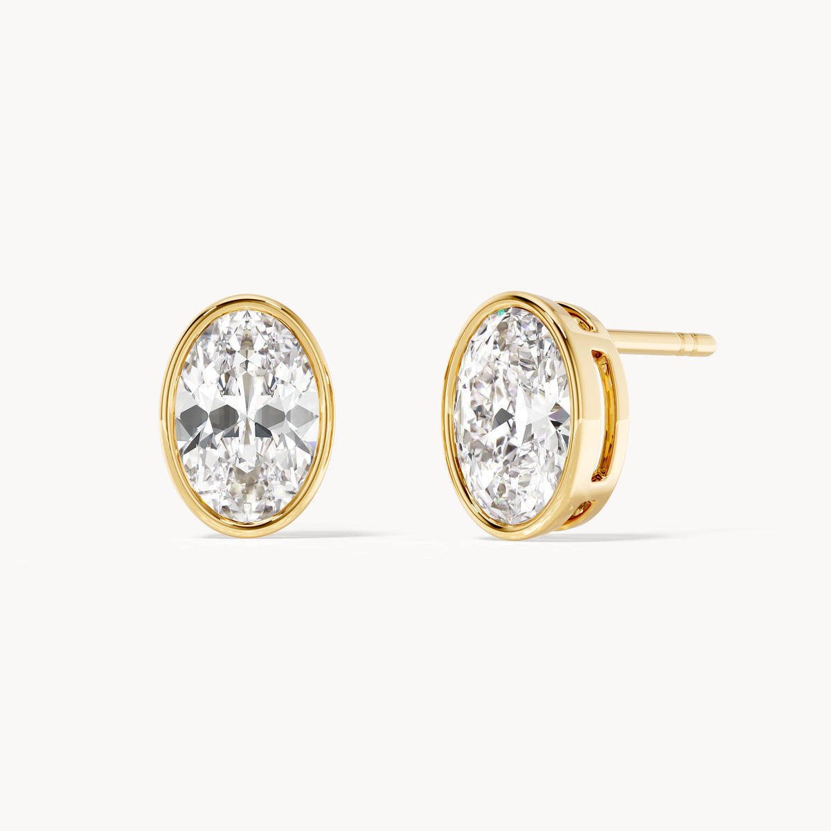 Bezel Studs Oval