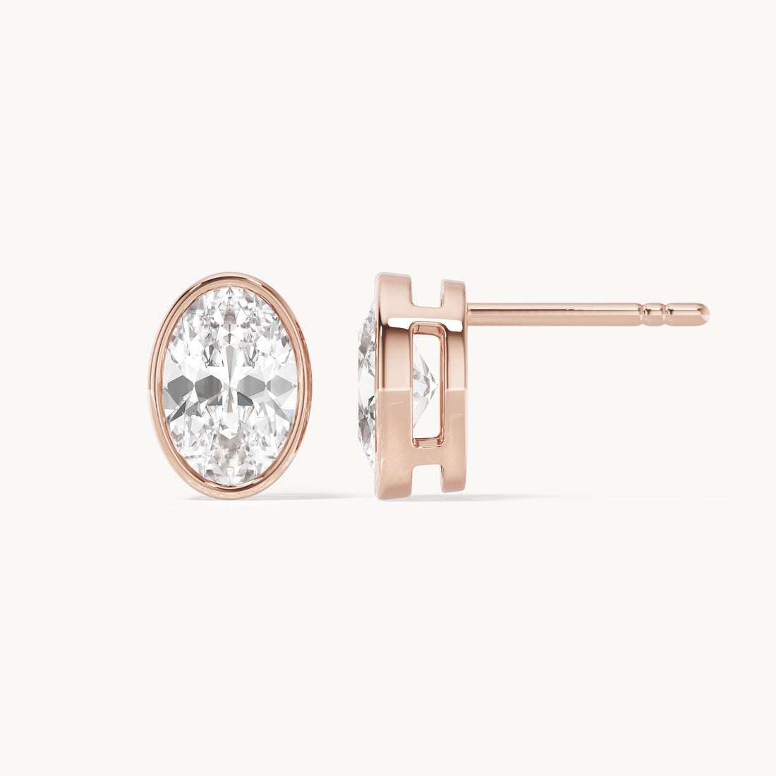Bezel Studs Oval