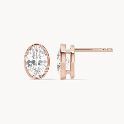 Bezel Studs Oval