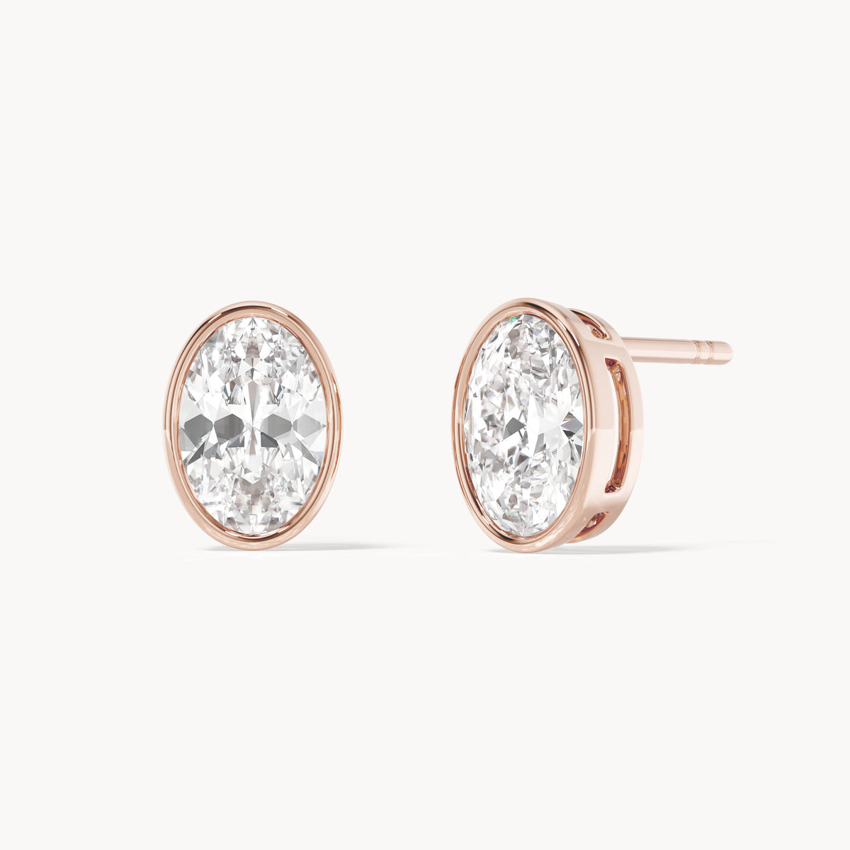Bezel Studs Oval